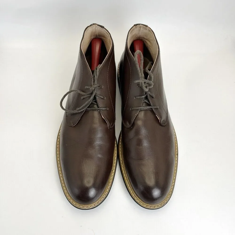 Bruno Marc Bergen 02 Chukka Ankle Boots Mens Sz 12 Brown Leather Dress Casual